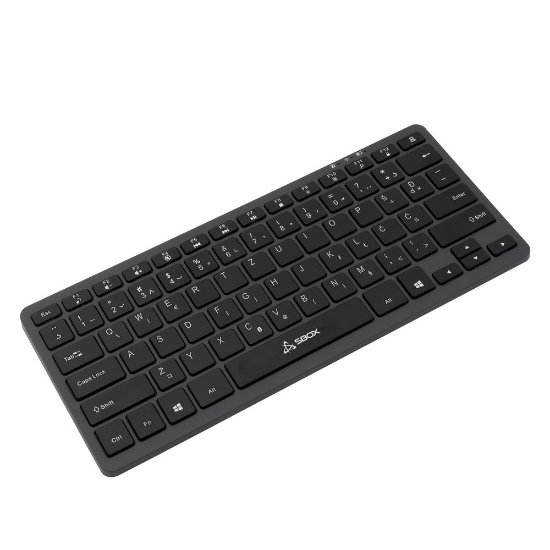 TIPKOVNICA SBOX BT-05, bežična, BT, membranska, HR znakovi, crna