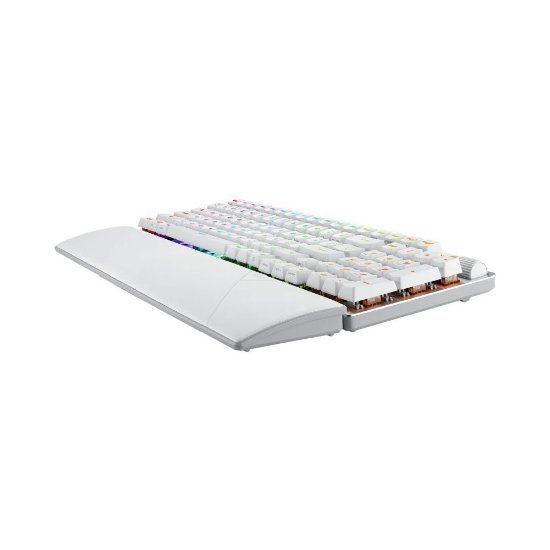 Tipkovnica ASUS ROG Strix Scope II 96, RGB, mehanička, US Layout, bežična, USB, BT, bijela