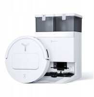 Robotski usisavač ECOVACS DEEBOT T50 PRO OMNI, sa stanicom za samopražnjenje i samočišćenje, bijeli
