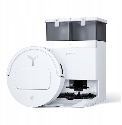 Robotski usisavač ECOVACS DEEBOT T50 PRO OMNI, sa stanicom za samopražnjenje i samočišćenje, bijeli