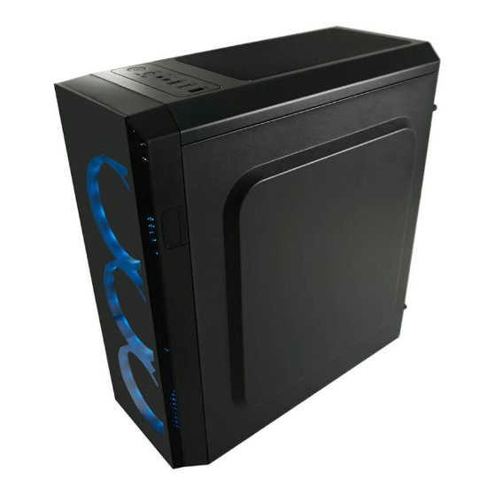 Kućište LC POWER LC-703B-ON Quad-Luxx, MIDI, ATX, window, crno, bez napajanja