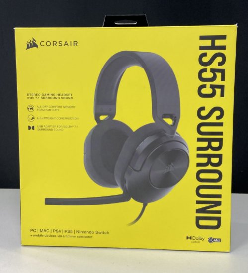 RABLJENI - Slušalice CORSAIR HS55 Surround, mikrofon, crne