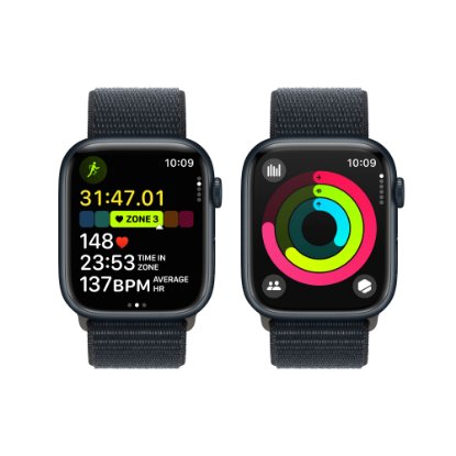 Pametni sat APPLE Watch S9 GPS, 45mm Midnight Alu Case w Midnight Sport Loop
