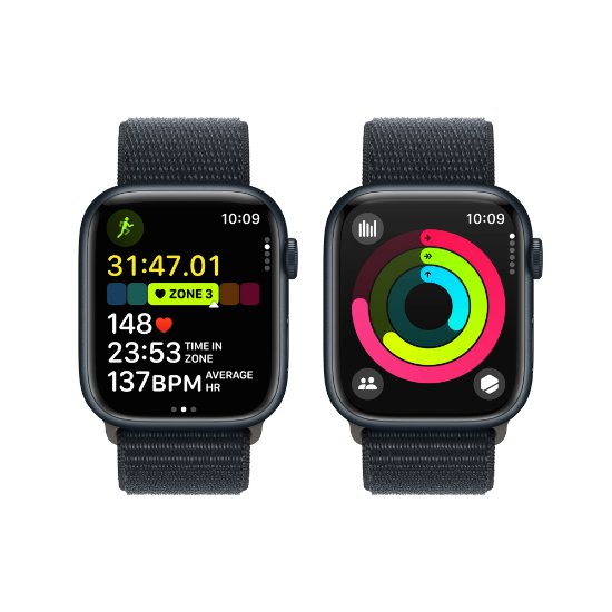 Pametni sat APPLE Watch S9 GPS, 45mm Midnight Alu Case w Midnight Sport Loop