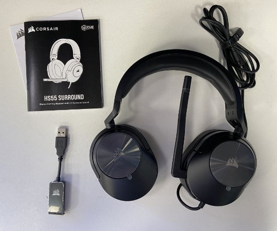 RABLJENI - Slušalice CORSAIR HS55 Surround, mikrofon, crne