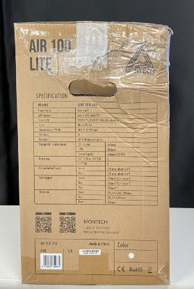 RABLJENI - Kućište MONTECH Air 100 Lite, prozor, mATX, bijelo