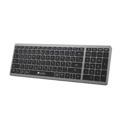 Tipkovnica OCTIO Style K290WBT, bežična, BT, crna