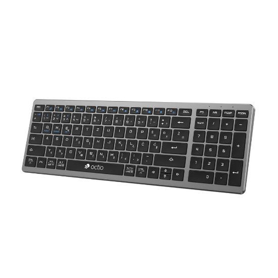 Tipkovnica OCTIO Style K290WBT, bežična, BT, crna