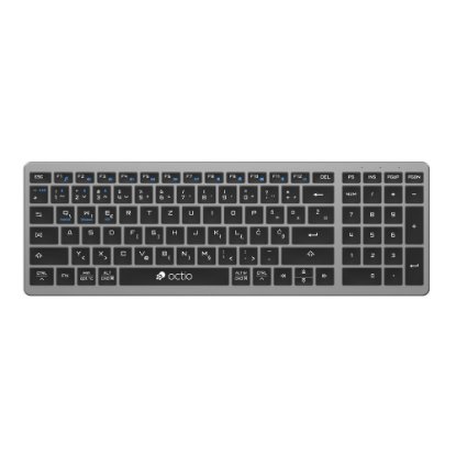 Tipkovnica OCTIO Style K290WBT, bežična, BT, crna