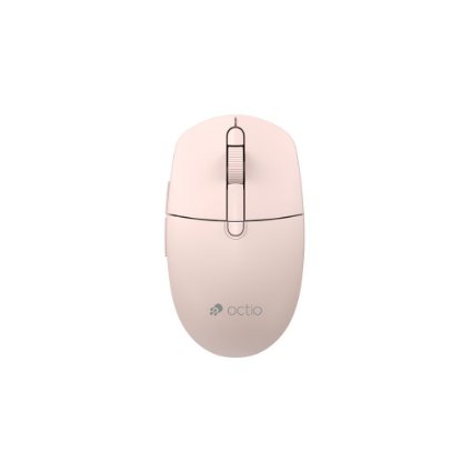 Miš OCTIO Style M390WBT, optički, bežični, 1600dpi, rozi