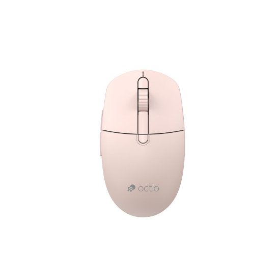 Miš OCTIO Style M390WBT, optički, bežični, 1600dpi, rozi