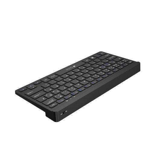 Tipkovnica OCTIO Compact K300WBT, bežična, BT, crna