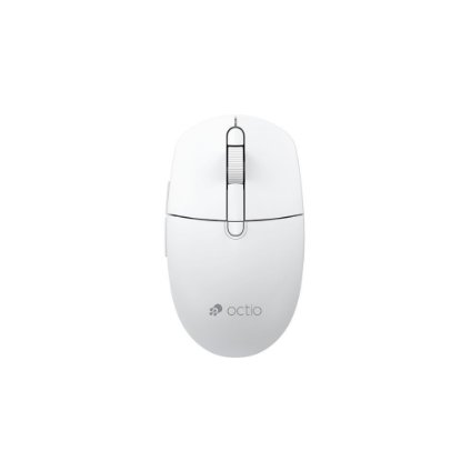 Miš OCTIO Style M390WBT, optički, bežični, 1600dpi, bijeli