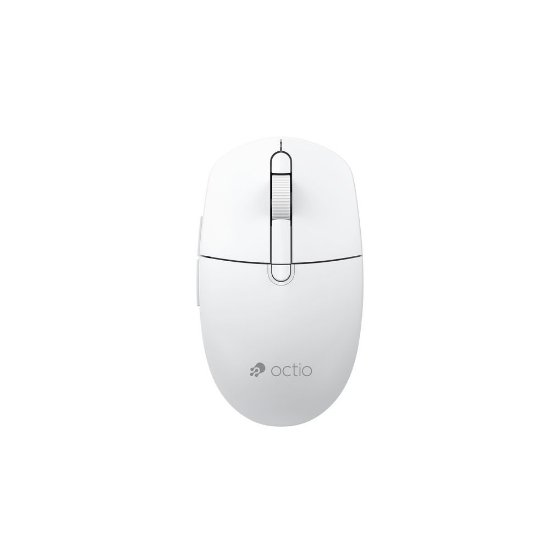 Miš OCTIO Style M390WBT, optički, bežični, 1600dpi, bijeli