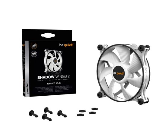 Ventilator BE QUIET Shadow Wings 2, 120mm, 1100 okr/min, PWM, bijeli