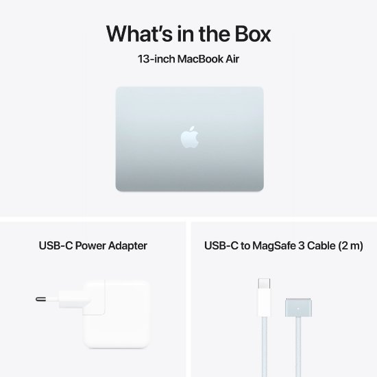 Laptop APPLE MacBook Air mc6t4cr/a / M-Series M4, 16GB, 256GB SSD, Apple 8-Core GPU, 13.6" 2560x1664 IPS, macOS, plavi