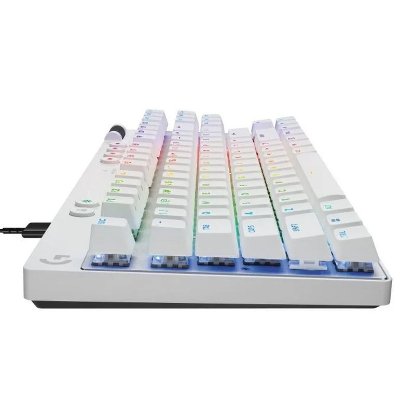 Tipkovnica LOGITECH Pro X TKL Rapid, mehanička, tactile, RGB, US Layout, USB, bijela