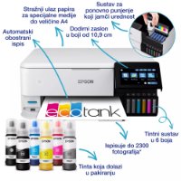 Multifunkcijski printer EPSON Ecotank L8160 printer/scanner/copy, 5760 x 1440, WiFi, USB