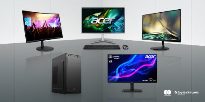 Prikažite detalje za Plati ZABA  karticom i uštedi: Popusti do 20% na office računala i monitore