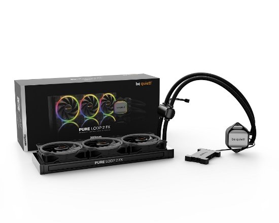 Vodeno hlađenje BE QUIET Pure Loop 2 FX 360mm, ARGB, CPU hlađenje, za Intel i AMD