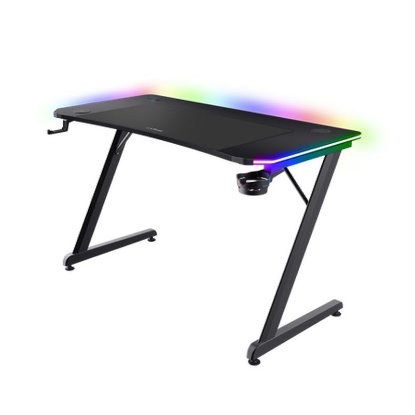 Gaming stol TRUST GXT 710 Luminus Pro, RGB, bežični punjač, crni