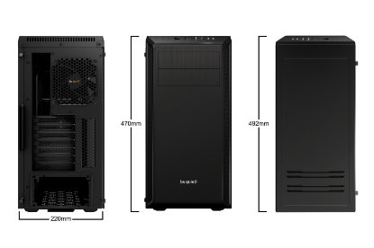 Kućište BE QUIET Pure Base 600, ATX, prozor, crno, bez napajanja