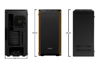 Kućište BE QUIET Pure Base 600, ATX, prozor, crno-narančasto, bez napajanja