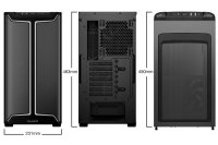 Kućište BE QUIET Pure Base 501DX, ATX, prozor, crno, bez napajanja