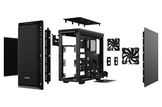 Kućište BE QUIET Pure Base 600, ATX, crno, bez napajanja