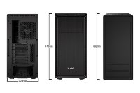 Kućište BE QUIET Pure Base 600, ATX, crno, bez napajanja
