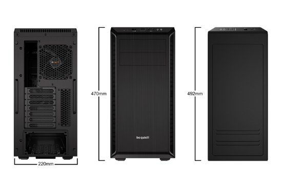 Kućište BE QUIET Pure Base 600, ATX, crno, bez napajanja