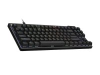 Tipkovnica LOGITECH Pro X TKL Rapid, mehanička, tactile, RGB, US Layout, USB, crna