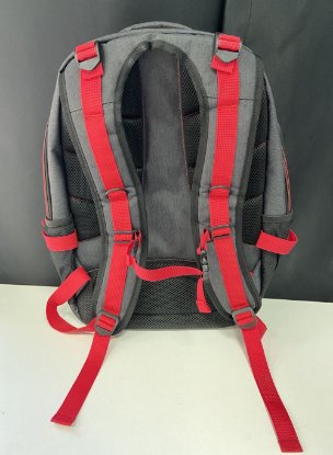 RABLJENI - Ruksak za laptop ELEMENT Armour 17.3", crno/crveni
