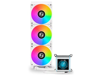 Vodeno hlađenje LIAN LI GALAHAD II LCD 360, ARGB, LCD ekran, CPU hlađenje, za Intel i AMD, bijelo