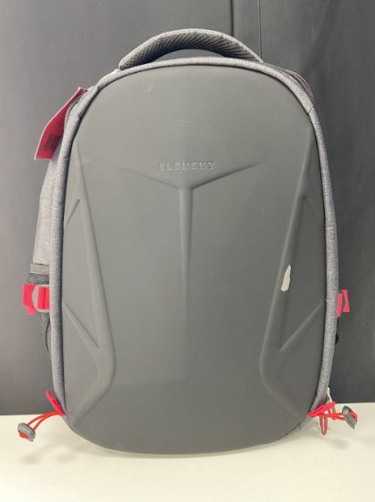 RABLJENI - Ruksak za laptop ELEMENT Armour 17.3", crno/crveni