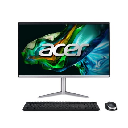 Računalo AiO ACER Aspire C24-1300 DQ.BL0EX.002 / Ryzen 5 7520U, 16GB, 1 TB SSD, AMD Radeon Graphics, 23.8" FHD, tipkovnica, miš, bez OS, srebrno