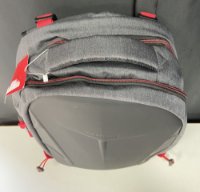 RABLJENI - Ruksak za laptop ELEMENT Armour 17.3", crno/crveni