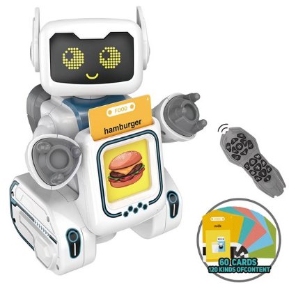 Interaktivni robot na daljinsko upravljanje KAZOO K44, 60 kartica za učenje engleskog jezika