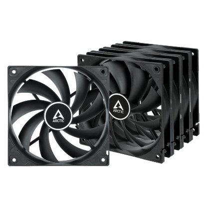 Ventilator ARCTIC F12 PWM, 120mm, 1350 okr/min, 5 pack, crni