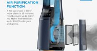 Ventilator i pročišćivač zraka MIDEA AMS150-PBW, stupni, Smart, WiFi, 10 brzina, crni