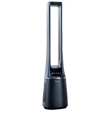 Ventilator i pročišćivač zraka MIDEA AMS150-PBW, stupni, Smart, WiFi, 10 brzina, crni