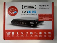RABLJENI - TV tuner SYNERGY T-202, DVB-T2 HEVC265, SCART, LAN, HDMI, zemaljski, crni