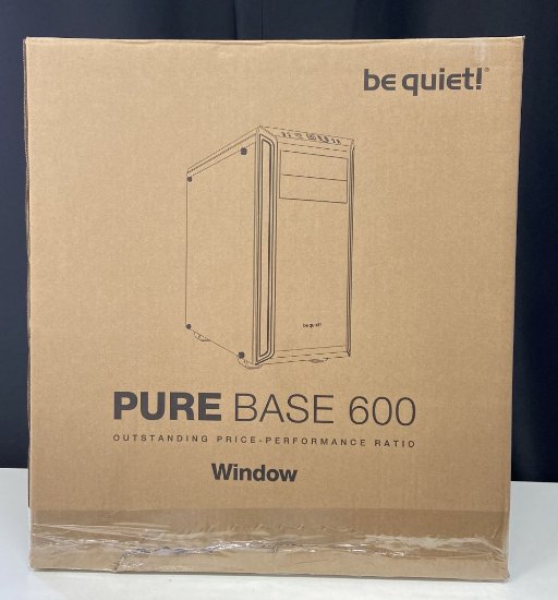 RABLJENI - Kućište BE QUIET Pure Base 600, ATX, prozor, crno-narančasto, bez napajanja