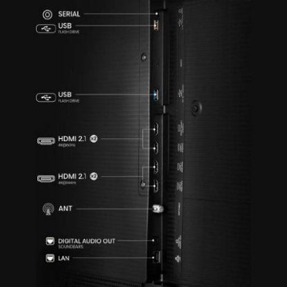 QLED TV 55" HISENSE 55S7NQ, Smart TV, UHD 4K, DVB-T2/C/S2, HDMI, Wi-Fi, USB, BT, energetski razred F