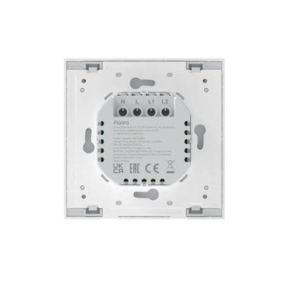 Pametni dupli zidni prekidač AQARA Smart Wall Switch H1, s neutralnom žicom, bijeli