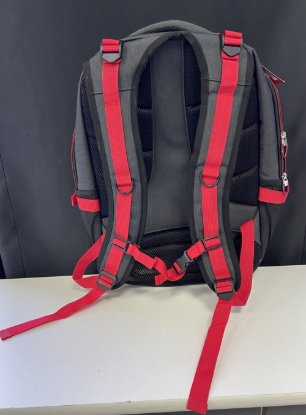 RABLJENI - Ruksak za laptop ELEMENT Armour 17.3", crno/crveni