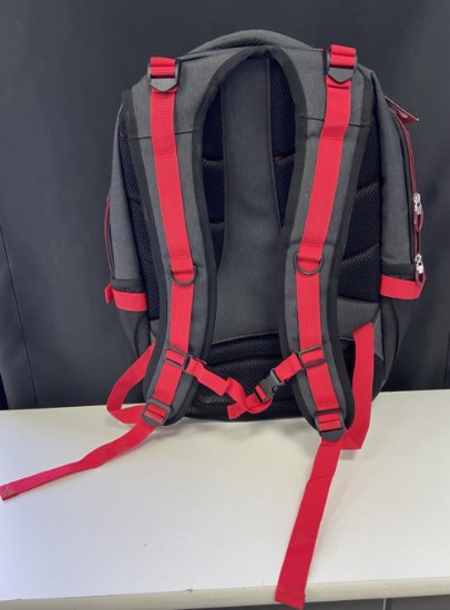 RABLJENI - Ruksak za laptop ELEMENT Armour 17.3", crno/crveni