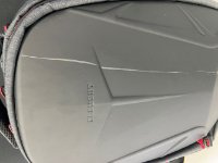 RABLJENI - Ruksak za laptop ELEMENT Armour 17.3", crno/crveni