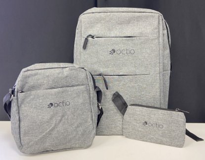RABLJENI - Ruksak za laptop OCTIO Essentials MultiPack, 15.6", sivi