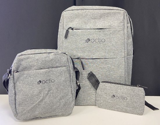 RABLJENI - Ruksak za laptop OCTIO Essentials MultiPack, 15.6", sivi
